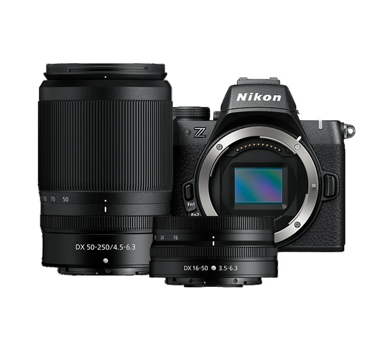 Nikon Z50II Mirrorless Camera with Nikkor Z Dx 16-50mm f/3.5-6.3 Vr & Z Dx 50-250mm f/4.5-6.3 Vr Lenses