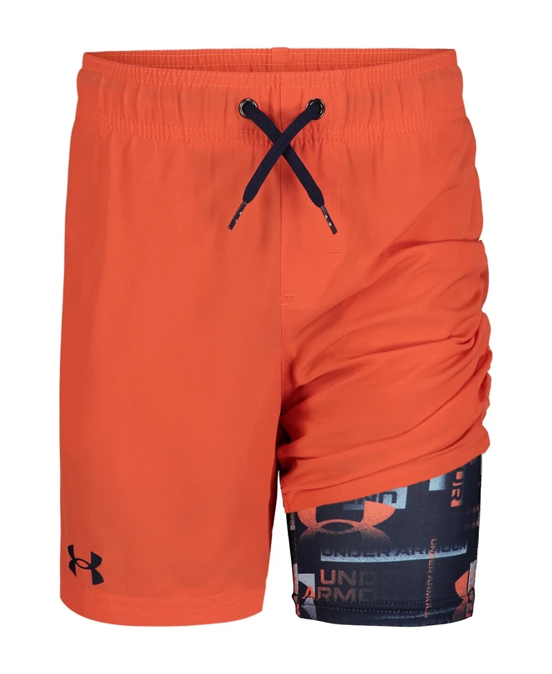 Under Armour Big Boys Printed Volley Swimsuit