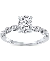 Diamond Braid-Inspired Bridal Set (1 ct. t.w.) in 14k White Gold