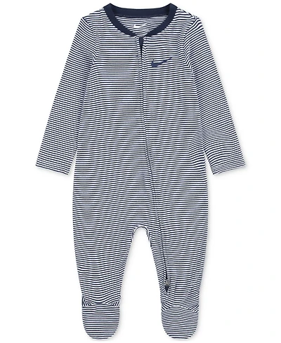 Nike Baby Boy or Girl Viscose Striped Footed Coverall