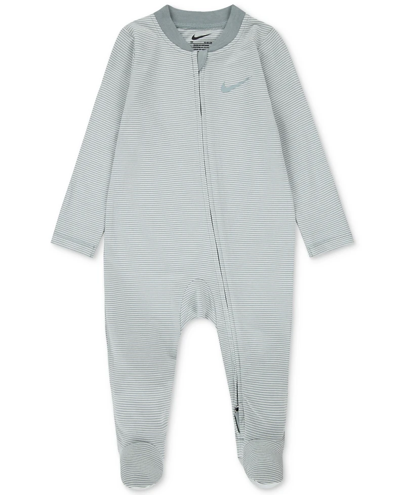 Nike Baby Boy or Girl Viscose Striped Footed Coverall