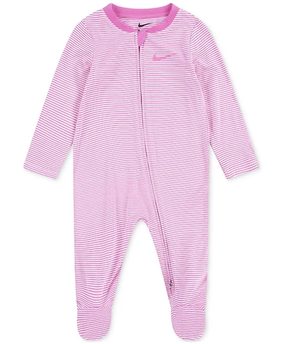 Nike Baby Boy or Girl Viscose Striped Footed Coverall