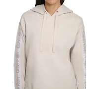 Calvin Klein Women's Logo Stripe Pullover Hoodie