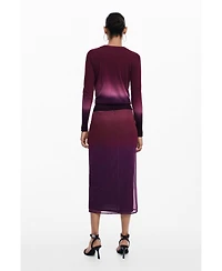 Desigual Women's Gradient flowy skirt