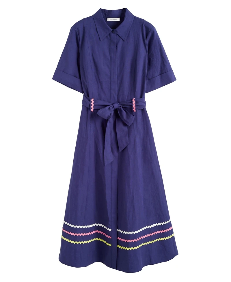 Chinti & Parker Women's Starboard Linen Blend Dress