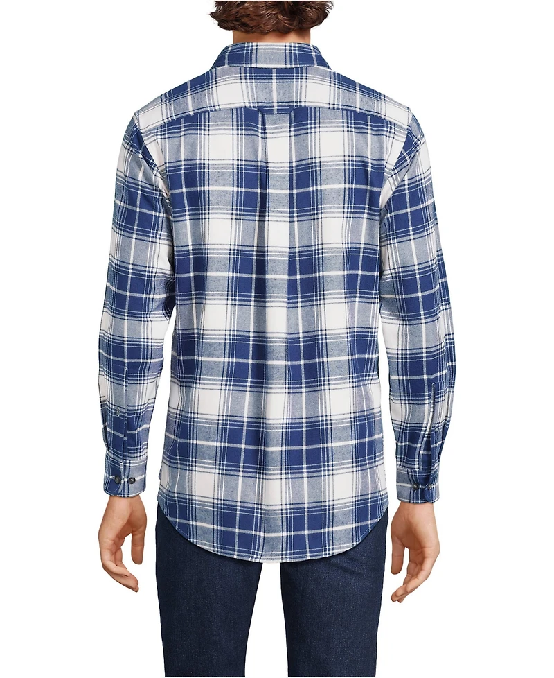 Lands' End Men's Traditional Fit Flagship Flannel Shirt