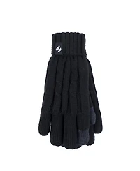 Heat Holders Women's Ladies Cable Knit Touchscreen Gloves