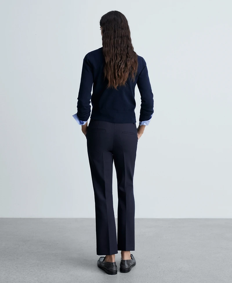 Mango Women's Pleat Straight Trousers