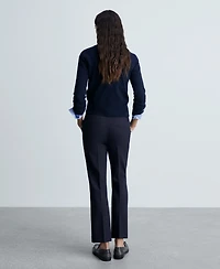 Mango Women's Pleat Straight Trousers