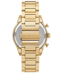Michael Kors Men's Panorama Chronograph Gold-Tone Stainless Steel Watch, 44mm