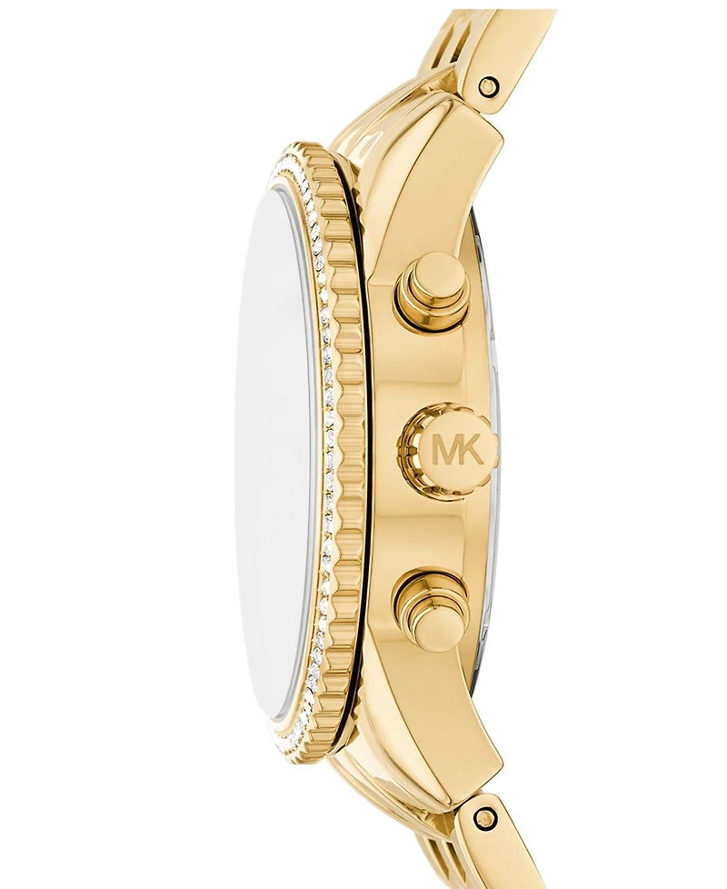 Michael Kors Women's Mini Bryant Chronograph Gold-Tone Stainless Steel Watch, 35mm