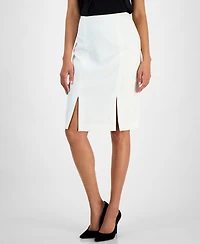 Kasper Women's Stretch Crepe Paneled Pencil Skirt