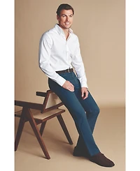 Charles Tyrwhitt Men's Twill Slim Fit 5 Pocket Jeans