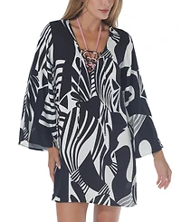 Raviya Women's Printed Tunic Cover-Up