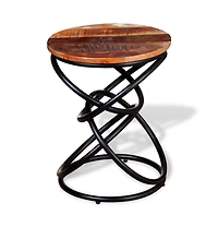 vidaXL End Table Solid Reclaimed Wood