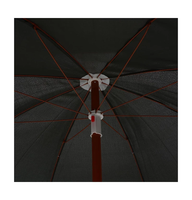 Garden Parasol with Steel Pole 94.5" Anthracite