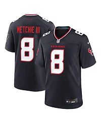 Nike Men's John Metchie Iii Navy Houston Texans Team Game Jersey