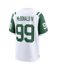 Nike Men's Will McDonald Iv White New York Jets Classic Alternate Game Jersey