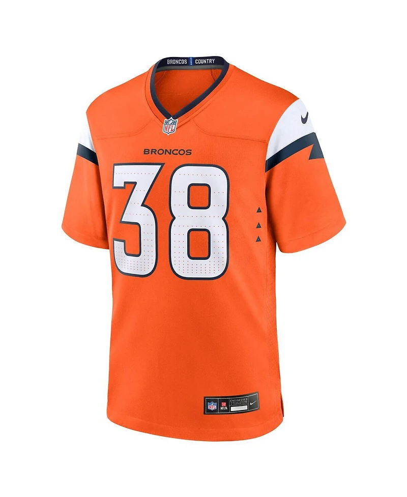Nike Men's Jaleel McLaughlin Orange Denver Broncos Team Game Jersey