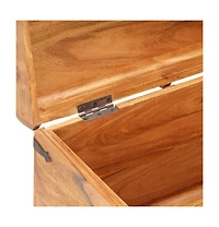 vidaXL Storage Chest 35.4"x15.7"x15.7" Solid Acacia Wood