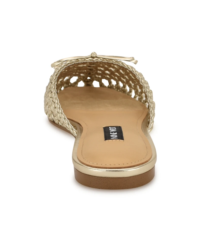 Nine West Women's Lolah Woven Slip-On Mules