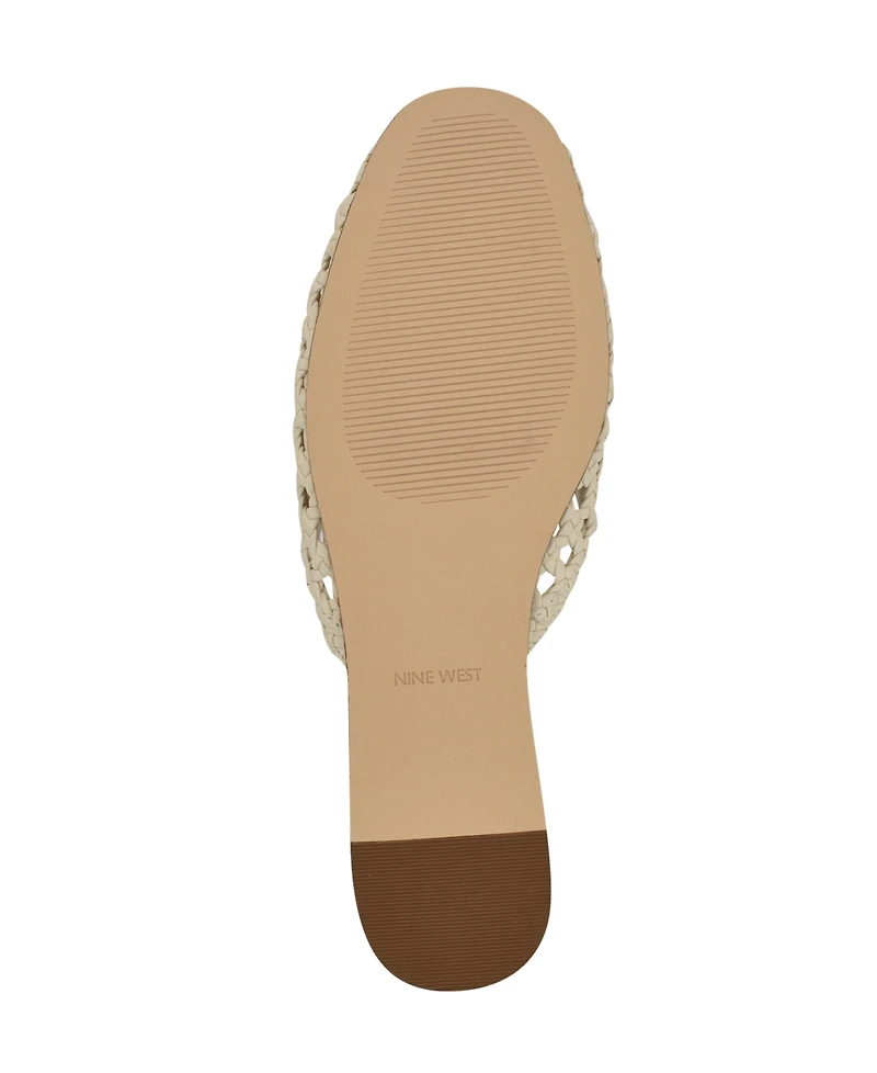 Nine West Women's Lolah Woven Slip-On Mules