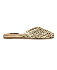 Nine West Women's Lolah Woven Slip-On Mules