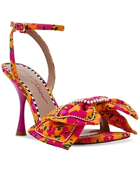 Betsey Johnson Women's Denly Bow Two-Piece Stiletto Dress Sandals