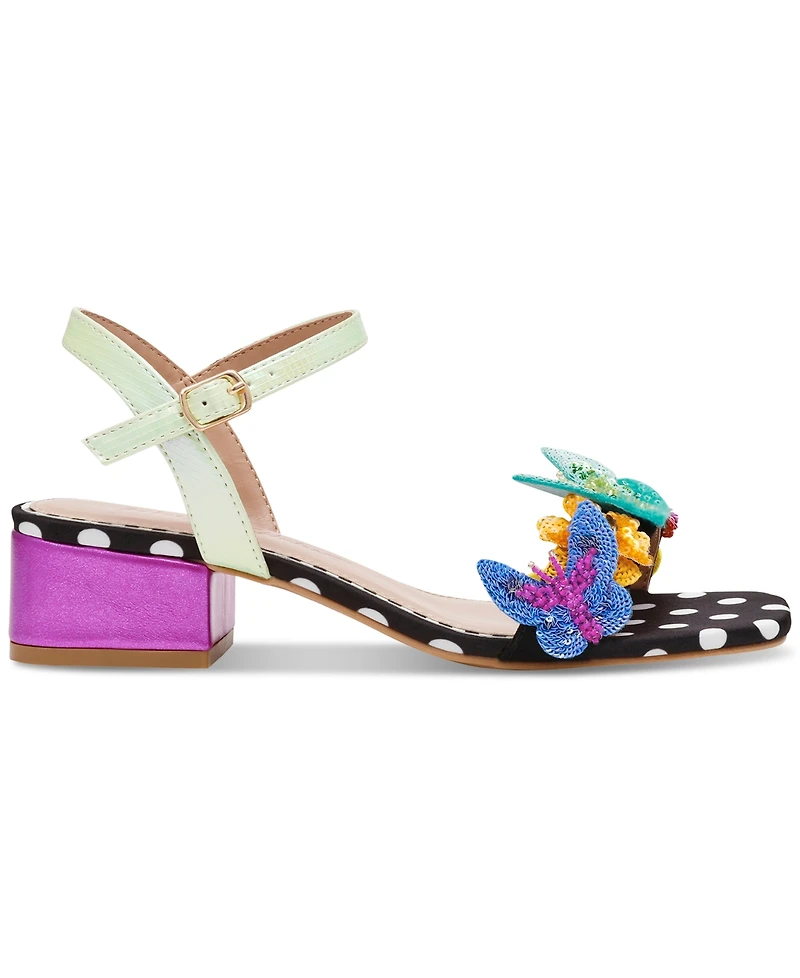 Betsey Johnson Women's Emerry Two-Piece Butterfly Low Block-Heel Sandals