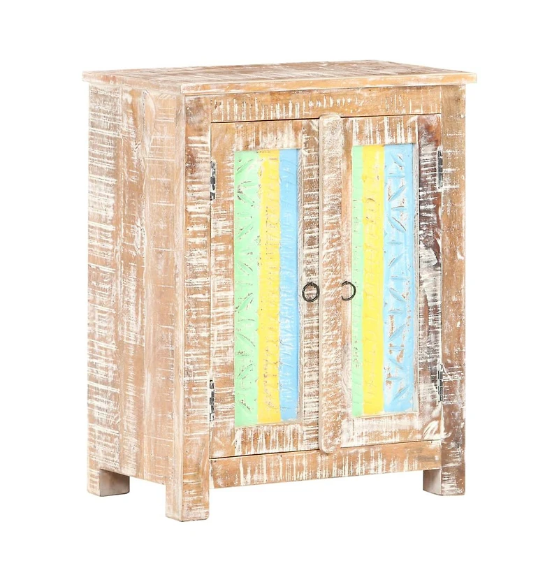 Sideboard 24"x13.8"x29.9" Rough Acacia Wood