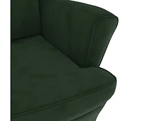 Armchair Dark Green Velvet