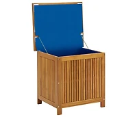Patio Storage Box 23.6"x19.7"x22.8" Solid Wood Acacia