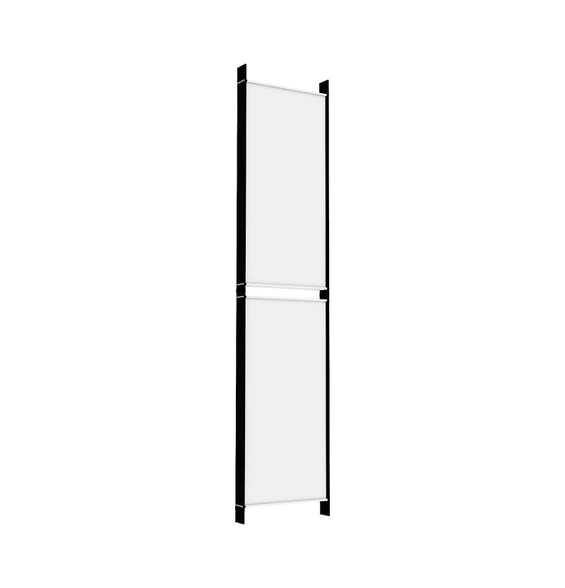 vidaXL 6-Panel Room Divider White 118.1"x86.6" Fabric