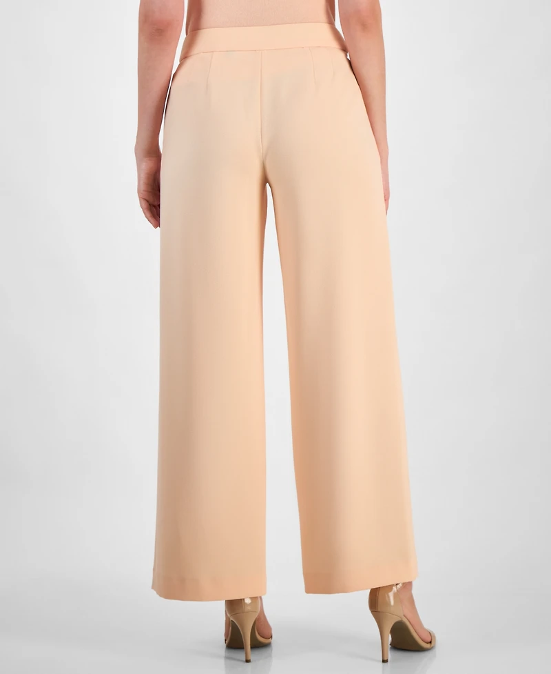 Tahari Asl Women's Mid-Rise Wide-Leg Pants, Regular & Petite