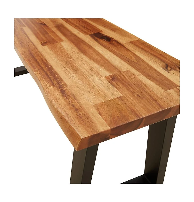 Bench with Live Edge 43.3" Solid Wood Acacia