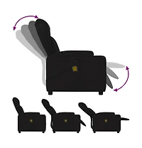 vidaXL Massage Recliner Chair Fabric