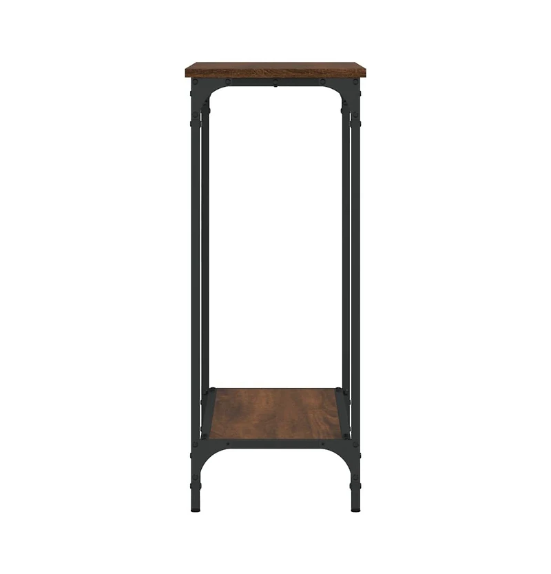 vidaXL Console Table Brown Oak 29.5"x12"x29.5" Engineered Wood