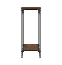 vidaXL Console Table Brown Oak 29.5"x12"x29.5" Engineered Wood