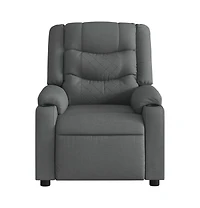vidaXL Massage Recliner Chair Dark Gray Fabric