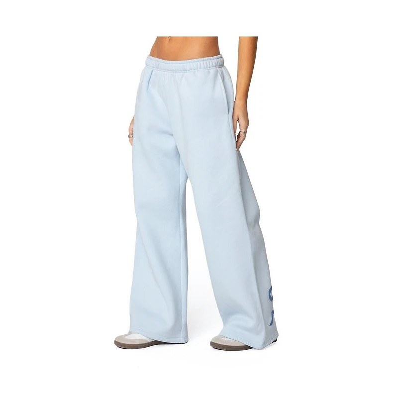 Edikted Womens Bonney Bow Detail Sweatpants
