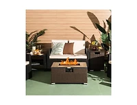 Slickblue Outdoor Propane Fire Pit - Stylish and Easy-to-Use Patio Heating Solution