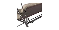 Slickblue 3-Seat Outdoor Porch Deck Patio Canopy Swing with Cushions