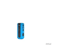 Pyle SoundBox Splash 2 Bluetooth Rugged Speaker with Led Flashlight & Hand Crank Charger (Blue)