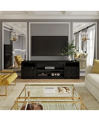 Boyel Living Elegant Multifunctional Tv Stand with Ample Storage and Stylish Design
