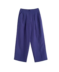 Chinti & Parker Women's Linen Blend Wide Leg Trousers