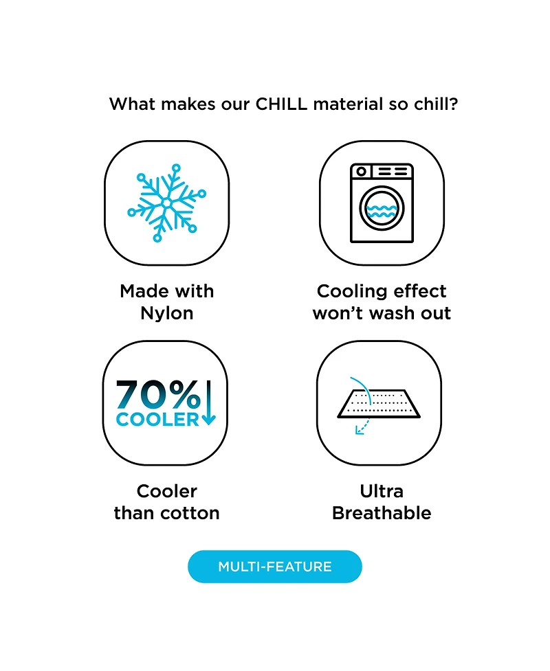 Night Chill Cooling Nylon Flat Sheet, Queen