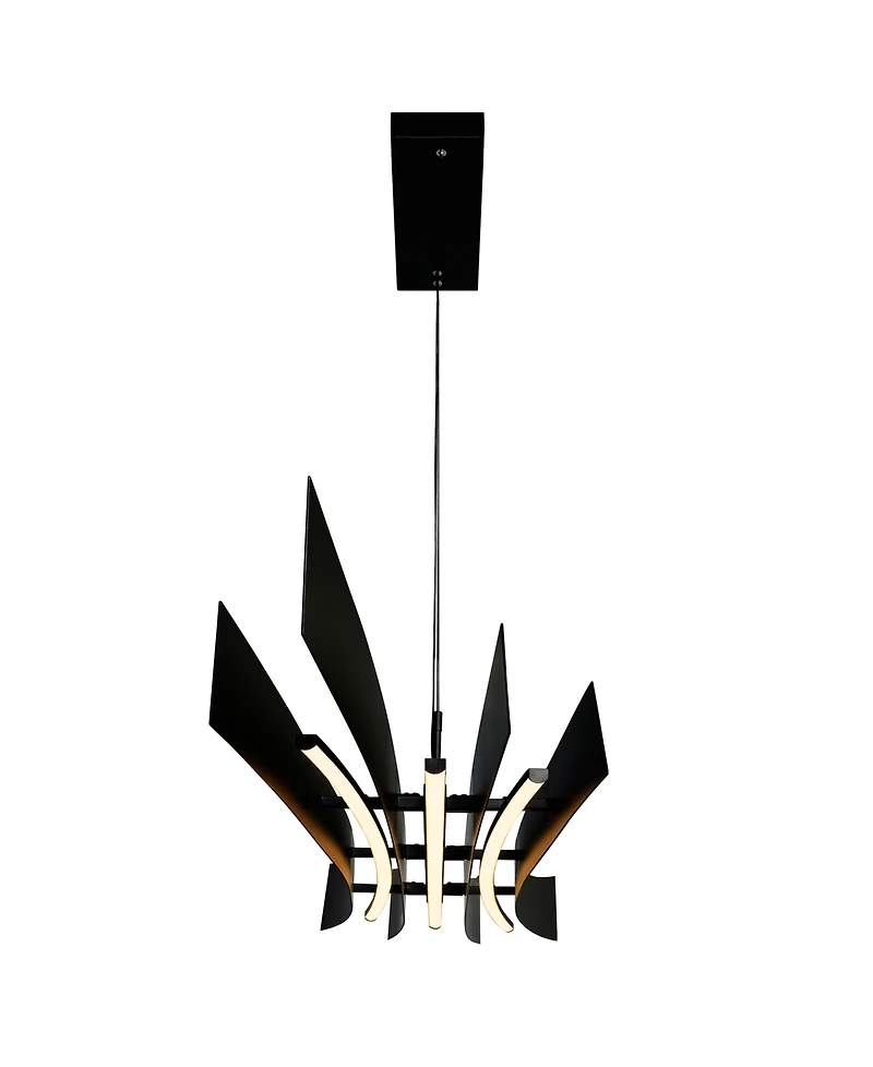 Cwi Lighting 11" Metal Candora Integrated Led Island Pool Table Light