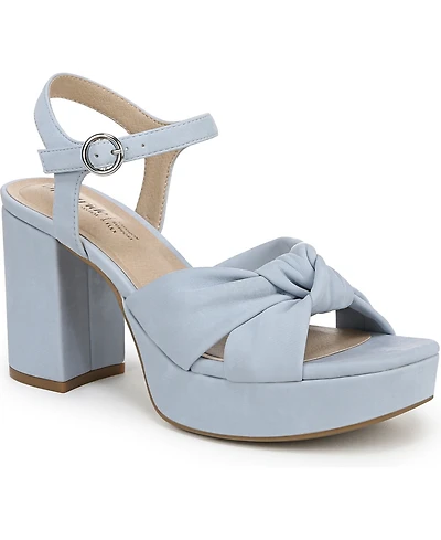 LifeStride Women's August Square Open Toe Platform Sandals