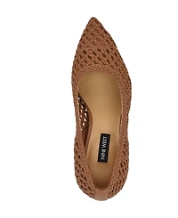 Nine West Women's Tatiana Woven Stiletto Pointy Toe Dress Pumps