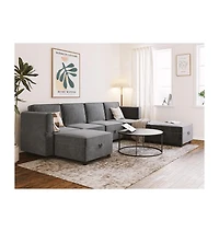 gaomon 113.4" Chenille Reversible Sectional Sofa, -Seater Modular Sectional Sofa, Comfy Sectional Sleeper Sofa Couch with Chaise